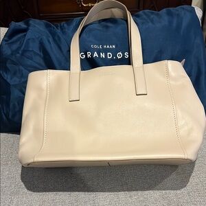 Cole Haan Cream Classic Tote